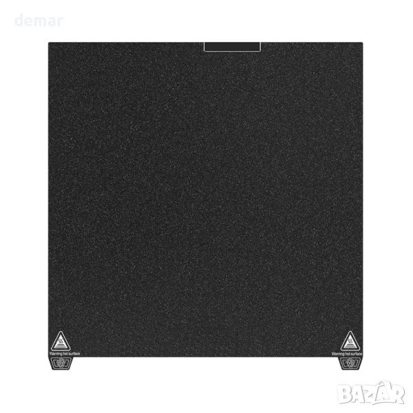 K2 Plus двустранна черна текстурирана PEI плоча за 3D принтер Creality K2 Plus, 370x370 мм, снимка 1