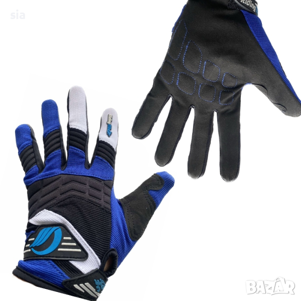 Ръкавици за мотоциклет, Мото ръкавици, 2бр., сини, снимка 1
