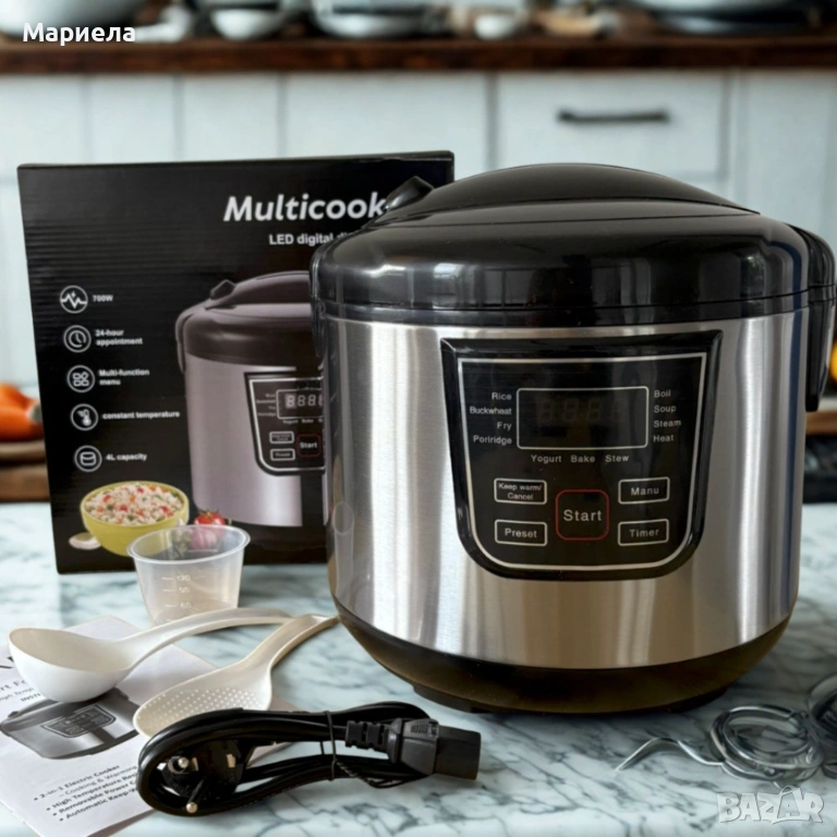 Smart Мултикукър 4L, 700W – 12 програми, таймер, 474, снимка 1