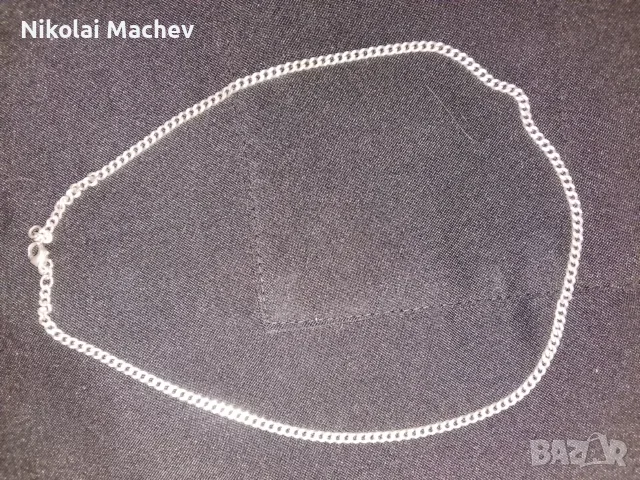 Сребърен синджир , снимка 2 - Колиета, медальони, синджири - 56331081