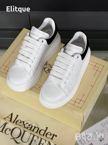 висококачествени маратонки от естествена кожа Alexander McQueen , снимка 6 - Маратонки - 53445113