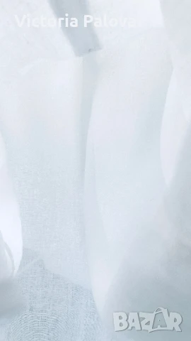 Бяла ленена рокля-риза H&M, снимка 5 - Рокли - 51109805