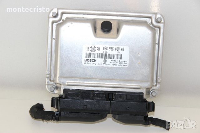 Моторен компютър ECU VW Passat B5 (1997-2000г.) 038 906 019 AJ / 038906019AJ / 0281010303, снимка 1 - Части - 44303356