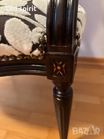  Антикварно кресло, изработено в периода 1910-1920 г. , снимка 8 - Антикварни и старинни предмети - 48270164