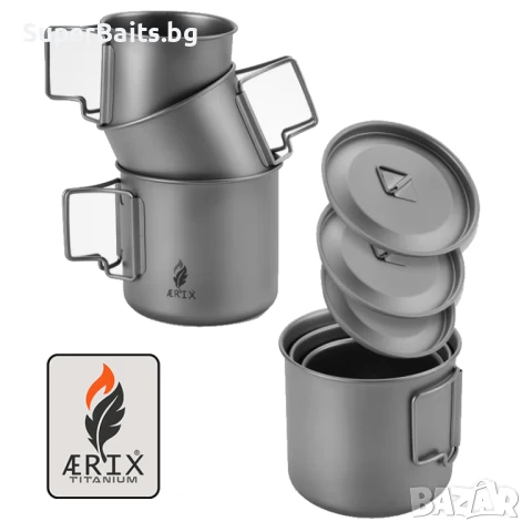 SET Титаниеви чаши