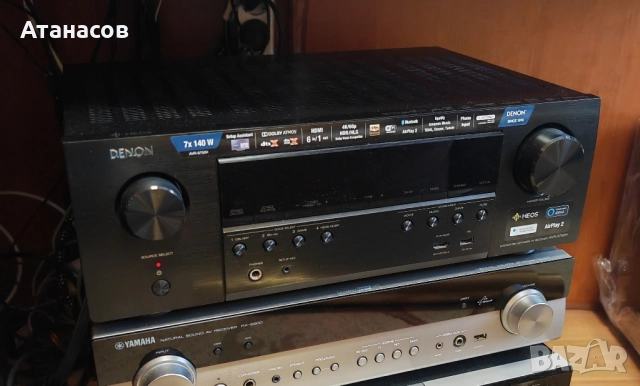 Denon AVR S750H 7.2 Dolby Atmos Bluetooth Wi-Fi HDMI USB Network 4K ресийвър за домашно кино , снимка 2 - Ресийвъри, усилватели, смесителни пултове - 52412361
