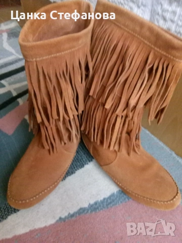 Велур боти бохо стил