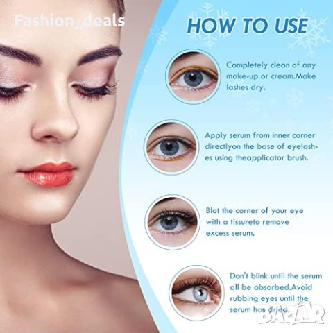 Нов Серум за растеж на мигли Поддръжка Плътност Жени 5мл., снимка 2 - Други - 41986570