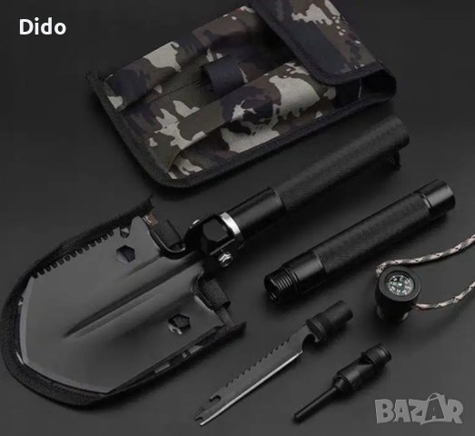 Сгъваема лопата + аксесоари, черен цвят D10  Код на продукт: TS6356, снимка 6 - Други - 40546563