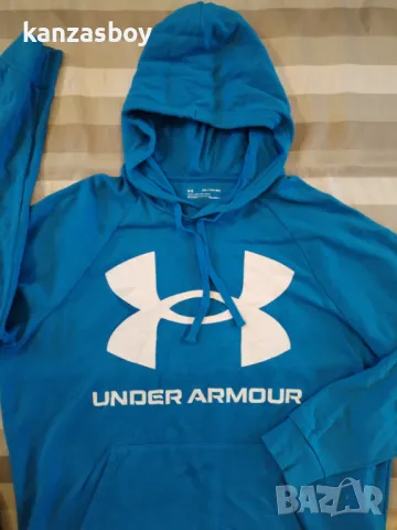 Under Armour Rival Fleece Big Logo Hoodie - страхотно мъжко горнище 2ХЛ, снимка 6 - Спортни дрехи, екипи - 47916859