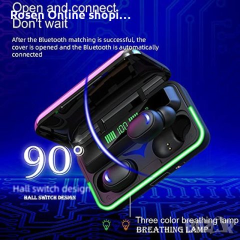 Безжични слушалки E10 МiPods V5.3 с LED дисплей и изискан дизайн ,Промо цена!, снимка 13 - Слушалки, hands-free - 41036727
