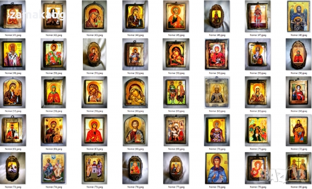 Уникални ръчно изработени репродукции на икони върху естествено дърво, снимка 3 - Икони - 35717175