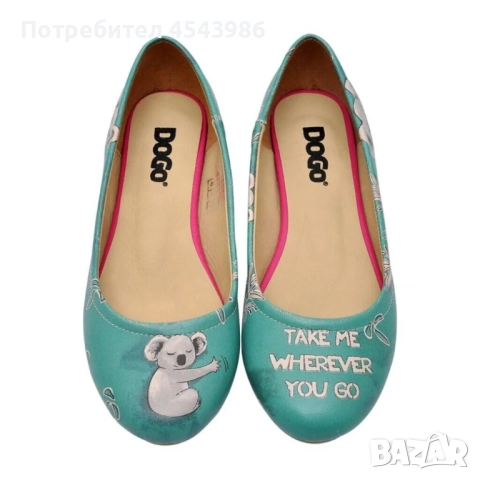 Дамски обувки DOGO от веган кожа с равна подметка - Коали, снимка 4 - Дамски ежедневни обувки - 51677215