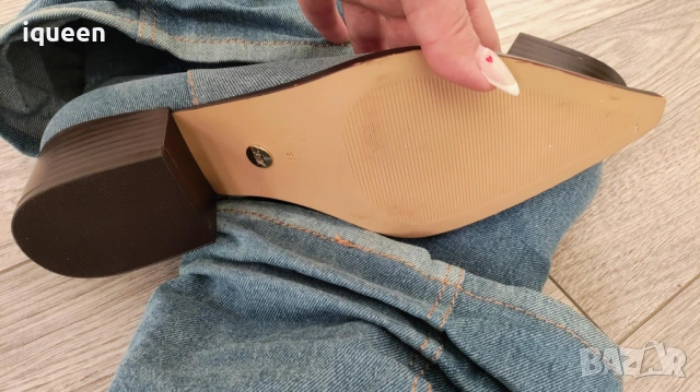 Боти Деним ZARA нови, снимка 3 - Дамски боти - 53849002