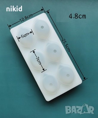 3D 6 бр лимон лимони 2 части силиконов молд форма мус фондан шоколад гипс , снимка 2 - Форми - 41830462