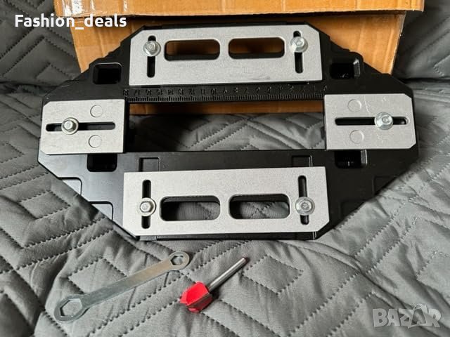 Нов уред Алуминиев инструмент за маркиране прорези панти Дървообработване, снимка 8 - Други инструменти - 42109817