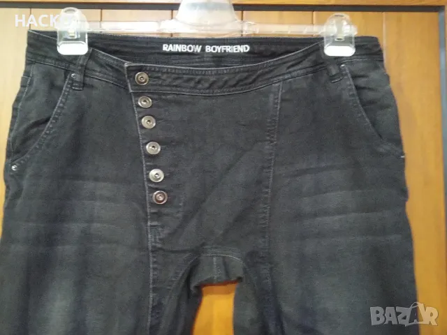 Дамски Ластични Дънки Тип Потур RAINBOW Размер 46 Внос от Англия, снимка 4 - Дънки - 48023295