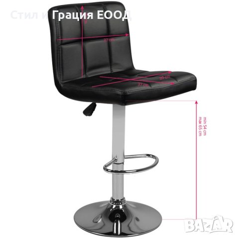 Бар Стол M06 - черен,бял, снимка 10 - Друго оборудване - 41508292