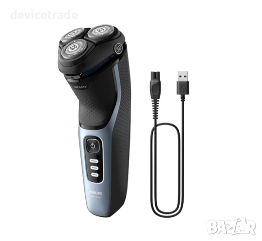 Самобръсначка Philips Shaver Series 3000 S3243/12, Мокро и сухо бръснене, снимка 2 - Електрически самобръсначки - 53824736
