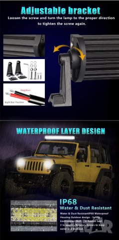 Лed bar  22"  390 W, снимка 4 - Аксесоари и консумативи - 34147172