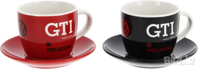 Volkswagen GTI чаши за кафе VW GOLF GTI, снимка 3 - Аксесоари и консумативи - 41399159