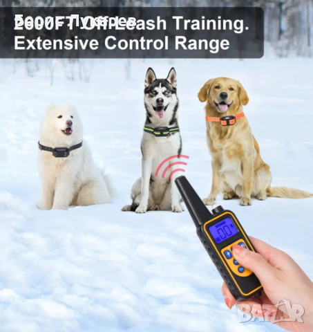 ЕЛЕКТРОНЕН НАШИЙНИК ЗА КУЧЕ,ТЕЛЕТАКТ- ВОДОУСТОЙЧИВ С ОБХВАТ ДО 800м. , снимка 6 - За кучета - 36324902