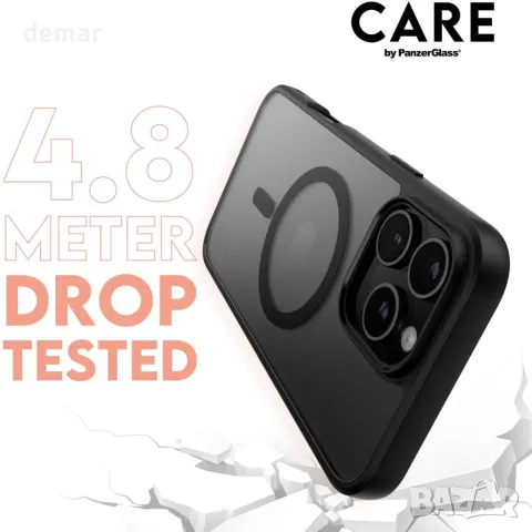 CARE BY PANZERGLASS® 3-в-1 защита на поверителността iPhone 16 Pro Max, снимка 4 - Фолия, протектори - 48978266