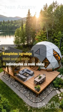 Професионално строителство на геодезически куполи, снимка 4 - Ремонти на покриви - 55735498