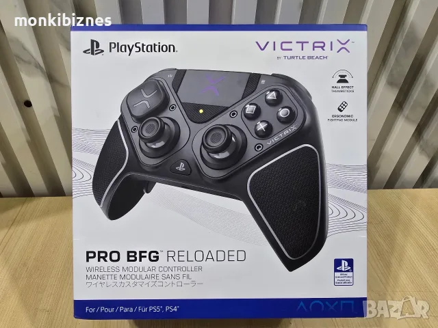 Контролер Turtle Beach - Victrix Pro BFG Reloaded, безжичен, черен за PS5 и PC.