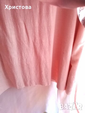 Бледо розова блуза-туника, XL, снимка 3 - Туники - 34041735