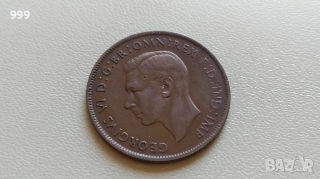1 пени 1936, 1938, 1943, 50 цента 1981, 50 цента 1982 Австралия - Възпоменателна, снимка 5 - Нумизматика и бонистика - 40240231