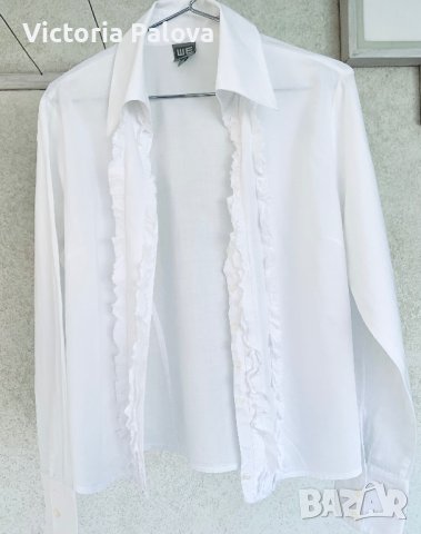 Красива бяла риза/блуза WE Холандия, снимка 10 - Ризи - 41379962