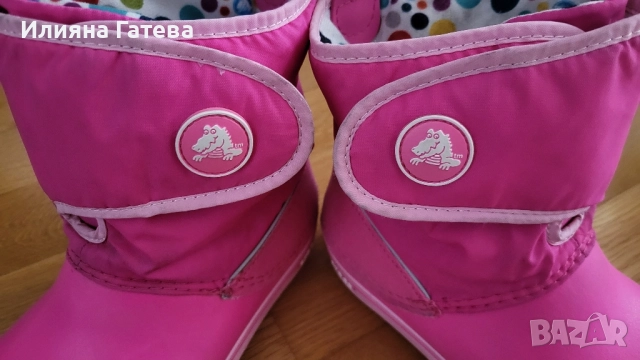 Апрески боти ботуши за момиче Crocs размер 33-34,21 см стелка, снимка 5 - Детски боти и ботуши - 52475667