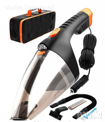 Ръчна преносима автомобилна прахосмукачка 106W мощност TWC-02 - AUTO CLEAN14, снимка 8 - Прахосмукачки - 52434940