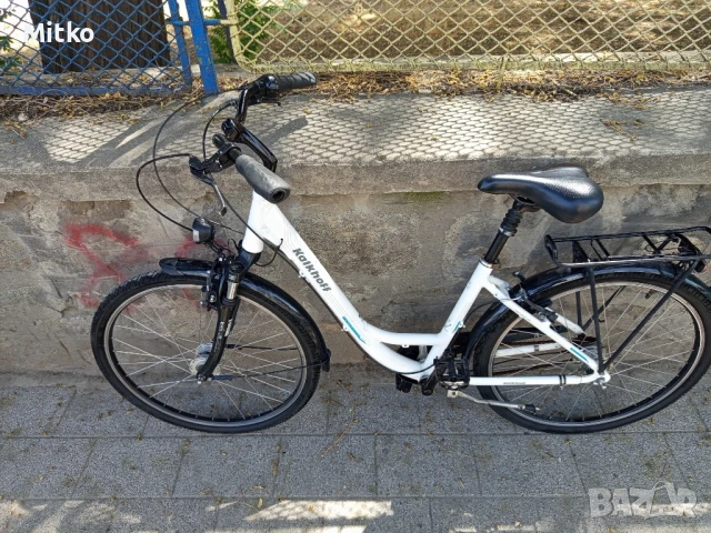 26 цола алуминиев велосипед с 7 скорости усилени капли амортисьори предни като нов , снимка 4 - Велосипеди - 51158364