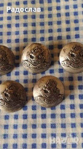 стари английски военни копчета , снимка 2 - Колекции - 40915232