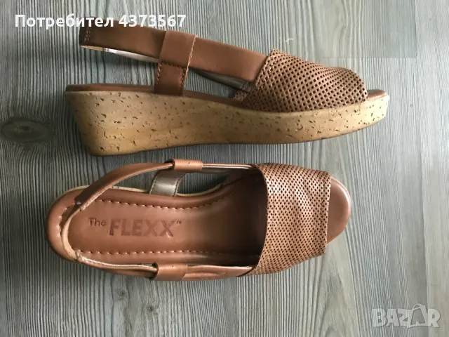 Дамски италиански сандали от естествена кожа, марка The Flexx, обувани само веднъж. , снимка 3 - Сандали - 49364368