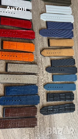 Продавам нови HUBLOT каишки от висококачествен каучук' и закопчаване (пеперуда), снимка 4 - Мъжки - 51145460