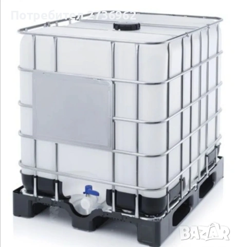 Бидони 1 тон цистерни 1000л контейнери бели