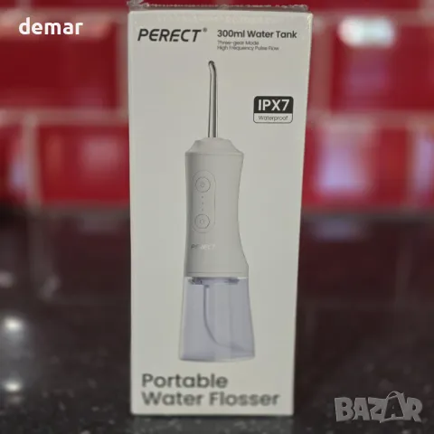PERECT зъбен душ, 300 мл, 3 режима, 4 сменяеми накрайника, акумулаторен иригатор за устна кухина, снимка 9 - Други - 49507766