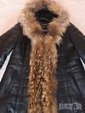 Дамско кожено яке, снимка 5 - Якета - 38657157