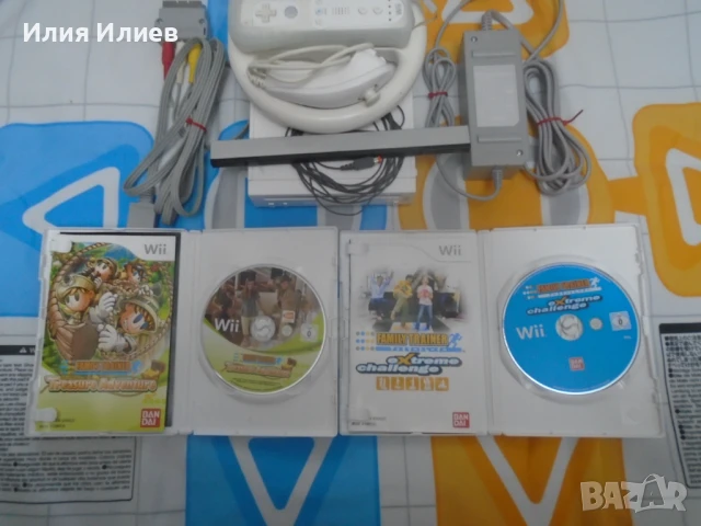 Nintendo Wii RVL-001 EUR + 2 игри Family Trainer + Dance Mat килим, снимка 4 - Nintendo конзоли - 51143615