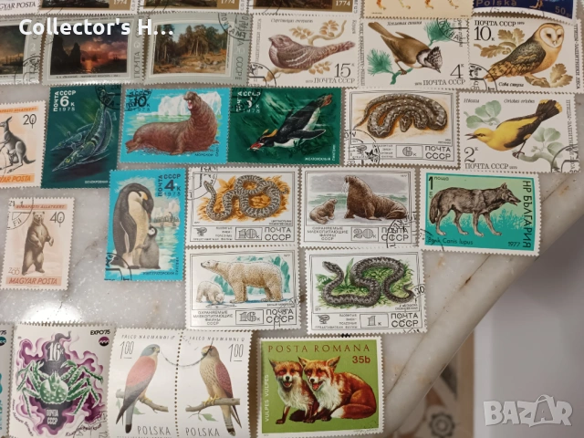 Сет от 95 марки с животни за 50 лв. общо, снимка 8 - Филателия - 53049132