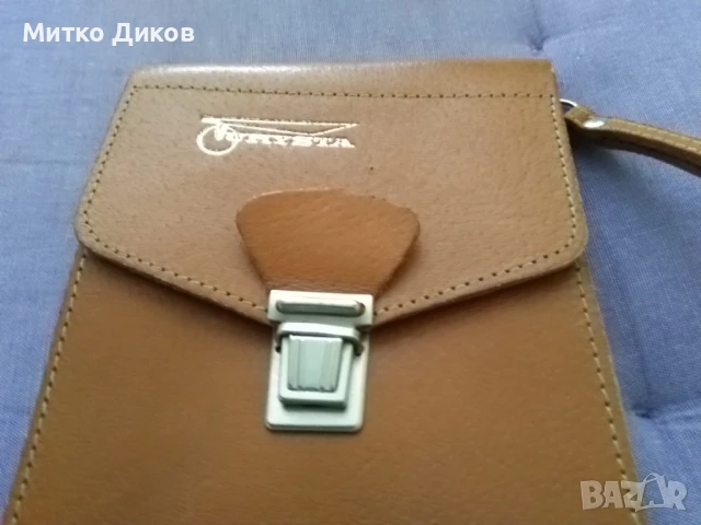 Vurysta  маркова чанта нова за мобилен голям или друго естествена кожа 200х140мм, снимка 4 - Чанти - 51422597