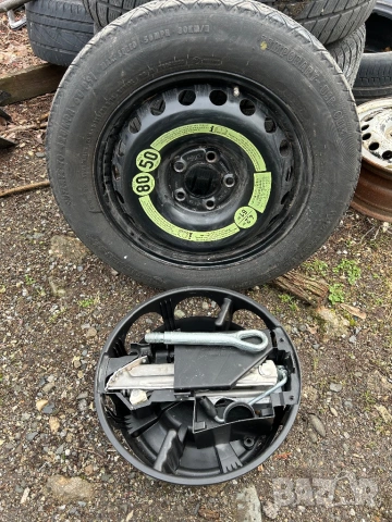 резервна гума Mercedes W204 патерица джанта крик авариен Мерцедес 125 90 16