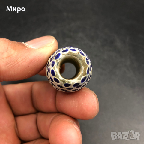 РИСУВАНО СТЪКЛО СТАРА МЪНИСТА ТАЛИСМАН ПРОТИВ УРОКИ АМУЛЕТ, снимка 5 - Антикварни и старинни предмети - 44930859