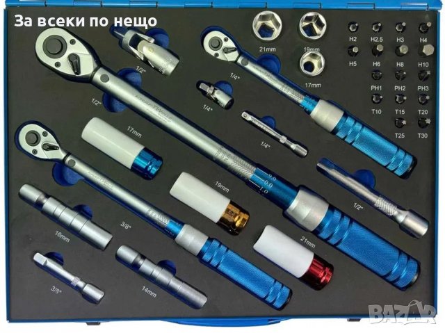 Комплект динамометрични ключове с заключване KraftWelle