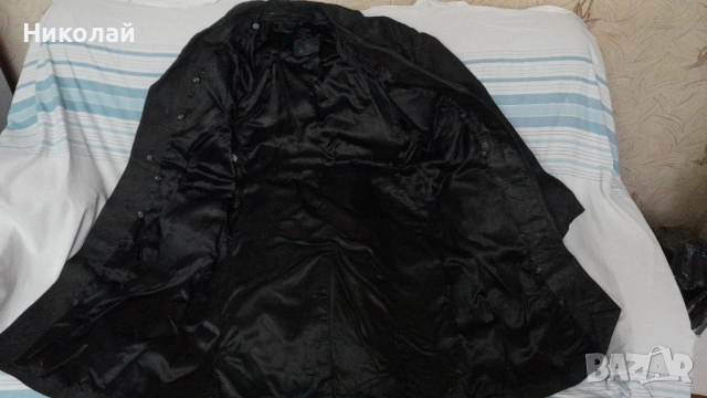 Стар български кожен шлифер, снимка 3 - Палта - 52589744