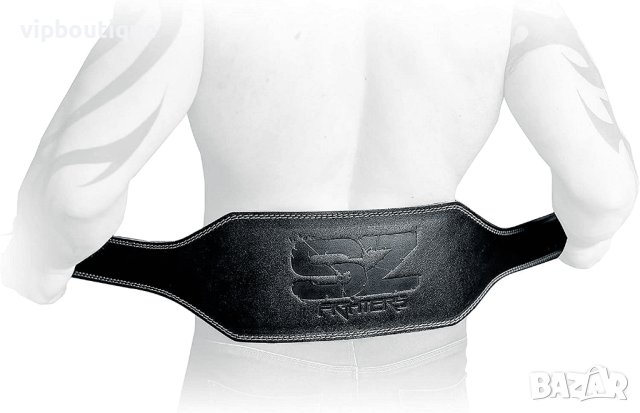 Фитнес Колан 15cm Естествена Кожа 