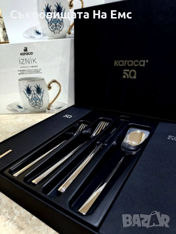 🆕 KARACA Стилен Комплект Прибори за Хранене 24части за 6човека , снимка 7 - Прибори за хранене, готвене и сервиране - 53714743